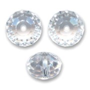 Perle ronde aplatie PureCrystal 5040 8 mm - Crystal x1