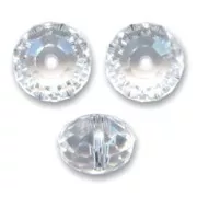 Perle ronde aplatie PureCrystal 5040 8 mm - Crystal x1