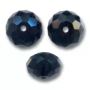 Perle ronde aplatie PureCrystal 5040 8 mm - Jet x1