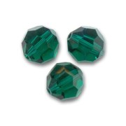 Perles rondes  Swarovski 5000 6 mm Emerald x6