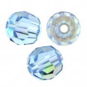 Perles rondes  Swarovski 5000 6 mm Aquamarine Shimmer x6