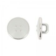 Bouton rond CCB 11.30 mm Gris Clair/Light Gold x1