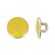 Bouton rond CCB 11.30 mm Tournesol/Light Gold x1