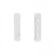 Intercalaire 3 rangs 17.5x3.5 mm argenté x1