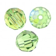Perle ronde  Swarovski 5000 8 mm Peridot Shimmer x1