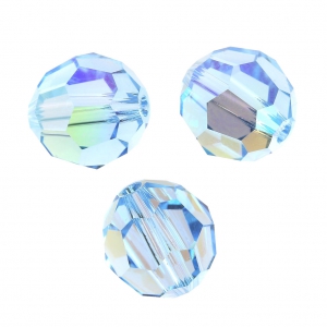 Perle ronde  Swarovski 5000 8 mm Aquamarine Shimmer x1
