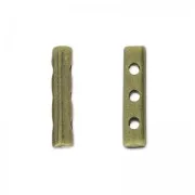 Intercalaire 3 rangs 17.5x3.5 mm bronze x1