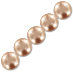 Perles nacrées Swarovski 5810 5 mm Rose Gold Pearl x15