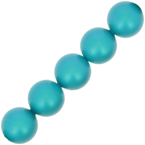 Perles nacrées Swarovski 5810 5 mm - Crystal Iridescent Dark Turquoise Pearl x15
