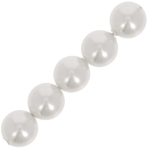 Perles nacrées Swarovski 5810 6 mm White Pearl x10