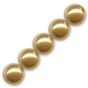 Perles nacrées Swarovski 5810 6 mm Bright Gold Pearl x10