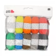 Minis Mix Made By Me pelotes de fil de coton Classic x10