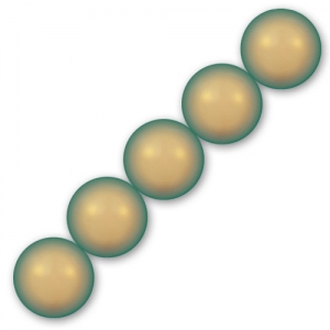 Perles nacrées Swarovski 5810 8 mm Iridescent Green Pearl x5