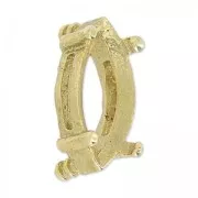 Serti navette PureCrystal 15x7 mm bronze x1