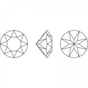 Cabochon Swarovski 1088 8 mm - Crystal Sky Ignite x1