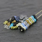 Infinity Beads 4x8 mm Crystal x10g