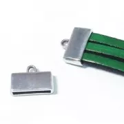 Embout pour lacet plat 15 mm 18x13 mm doré rose x1