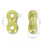 Infinity Beads 4x8 mm Pastel Aqua x10g