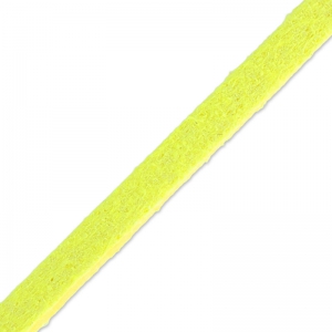 Lacet Suedine 3x1.3 mm Jaune Fluo x 3 m