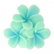 Cabochon fleur en résine 22 mm Mint x1|raw }}