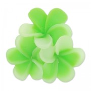 Cabochon fleur en résine 22 mm Vert Pomme x1|raw }}