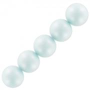Perles nacrées Swarovski 5810 12 mm Pastel Blue Pearl x4|raw }}