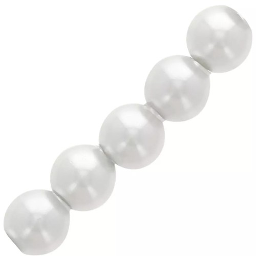 Perles nacrées Swarovski 5810 12 mm - Crystal Moonlight Pearl x4