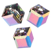 Cube Swarovski 5601 6 mm Crystal Vitrail Medium x1
