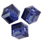 Cube Swarovski 5601 6 mm - Reinvented Dark Sapphire x1|raw }}