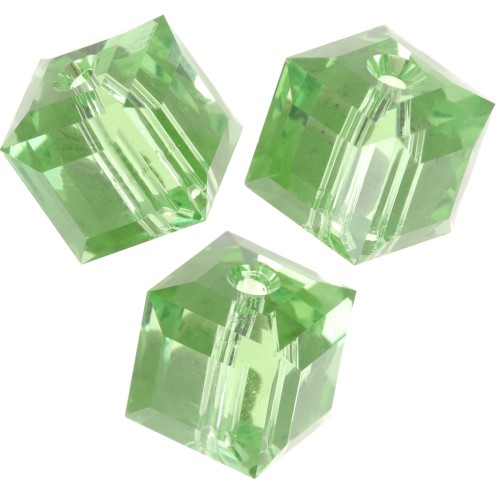 Cubes Swarovski 5601 8 mm - Reinvented Peridot x1