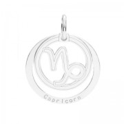 Pendentif signe astrologique Capricorne - 18.5 mm en Argent 925 x1|raw }}