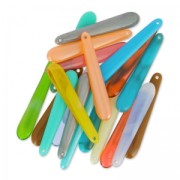 Assortiment de pendentifs gouttes 46x8 mm Multicolore x20|raw }}