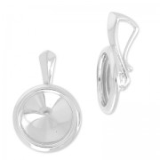 Serti pendentif  pour cabochons PureCrystal 1122 10 mm en Argent 925 x1|raw }}