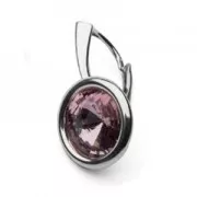 Serti pendentif  pour cabochons PureCrystal 1122 10 mm en Argent 925 x1