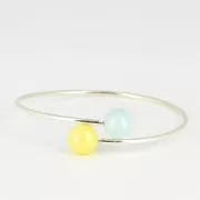 Bracelet flexible 22,5 cm pour semi-percées en Argent 925 x1