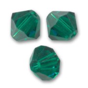 Toupies en cristal Swarovski - 5328 2,5 mm Emerald x50|raw }}