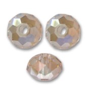 Perles rondes aplaties Swarovski 5040 4 mm Crystal Golden Shadow x20|raw }}