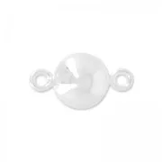 Intercalaire boule ronde 2 anneaux 11.30x6 mm en Argent 925 x1