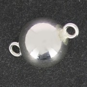 Intercalaire boule ronde 2 anneaux 11.30x6 mm en Argent 925 x1