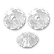 Perles rondes aplaties Swarovski 5040 4 mm Crystal x20