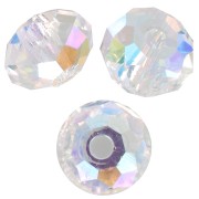 Perles rondes aplaties Swarovski 5040 4 mm - Crystal Shimmer 2X x20