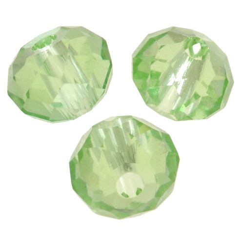 Perles rondes aplaties Swarovski 5040 4 mm - ReCreated Peridot x20