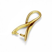 Attache pendentif 16 mm - Argent 925 Doré à l'or fin x1