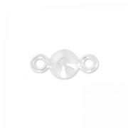 Intercalaire rond 2 anneaux 9x4 mm en Argent 925 x1|raw }}