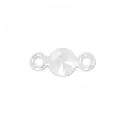 Intercalaire rond 2 anneaux 9x4 mm en Argent 925 x1