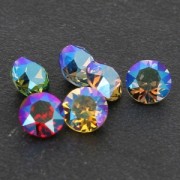 Cabochon Swarovski 1088 6 mm Light Topaz Shimmer x1