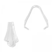 Attache pendentif fleur de Lys 15 mm en Argent 925 x1