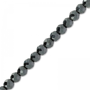 Perles Hematite Facettée 3 mm x25