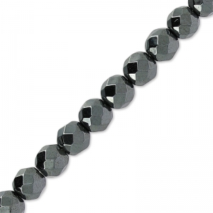 Perles Hematite Facettée 4 mm x20