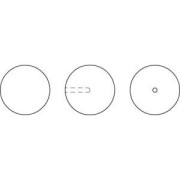 Nacrée Swarovski semi-percée 5818  6 mm Iridescent Dark Blue Pearl